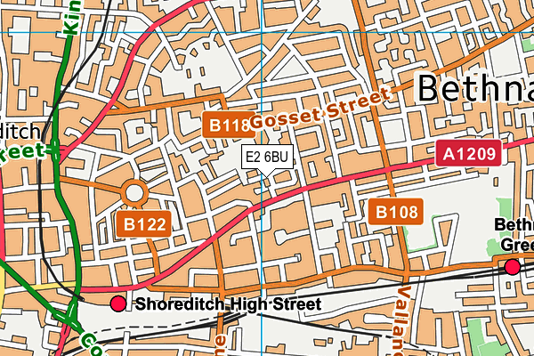 E2 6BU map - OS VectorMap District (Ordnance Survey) E2 6BU map - OS VectorMap District (Ordnance Survey)