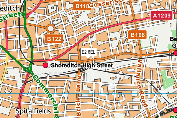E2 6EL map - OS VectorMap District (Ordnance Survey) E2 6EL map - OS VectorMap District (Ordnance Survey)
