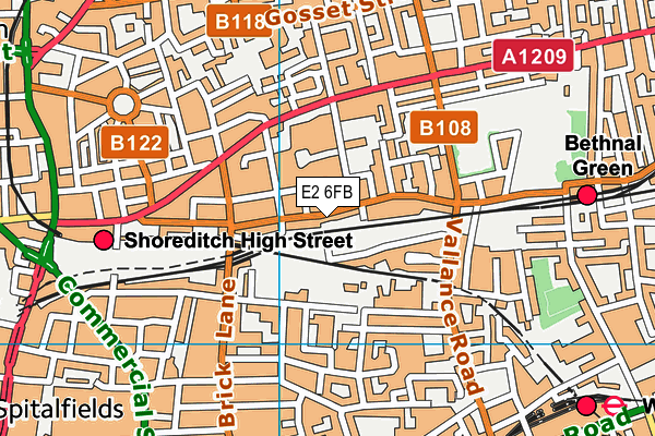 E2 6FB map - OS VectorMap District (Ordnance Survey) E2 6FB map - OS VectorMap District (Ordnance Survey)