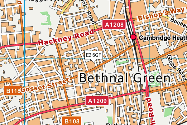 E2 6GF map - OS VectorMap District (Ordnance Survey) E2 6GF map - OS VectorMap District (Ordnance Survey)