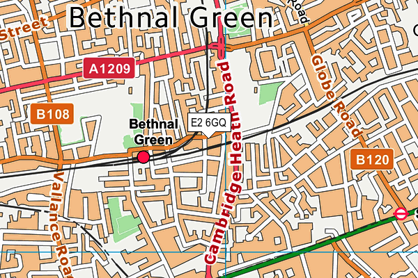 E2 6GQ map - OS VectorMap District (Ordnance Survey) E2 6GQ map - OS VectorMap District (Ordnance Survey)