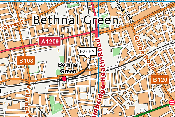 E2 6HA map - OS VectorMap District (Ordnance Survey) E2 6HA map - OS VectorMap District (Ordnance Survey)