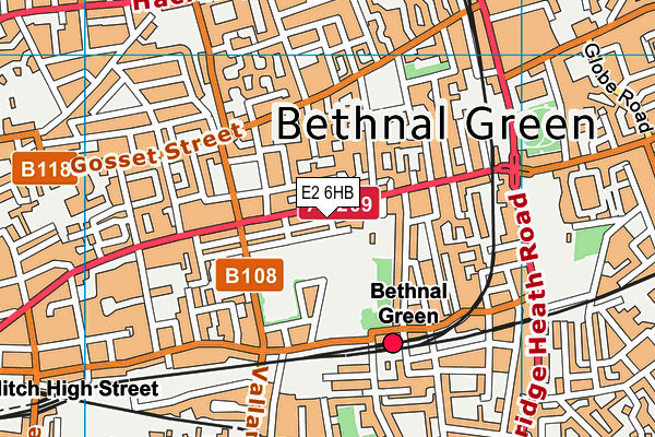 E2 6HB map - OS VectorMap District (Ordnance Survey) E2 6HB map - OS VectorMap District (Ordnance Survey)