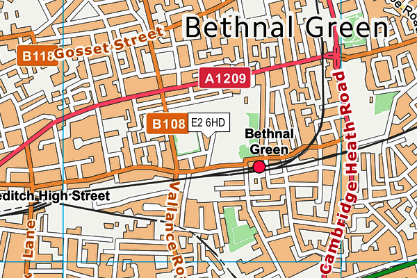 E2 6HD map - OS VectorMap District (Ordnance Survey) E2 6HD map - OS VectorMap District (Ordnance Survey)