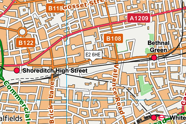 E2 6HE map - OS VectorMap District (Ordnance Survey) E2 6HE map - OS VectorMap District (Ordnance Survey)