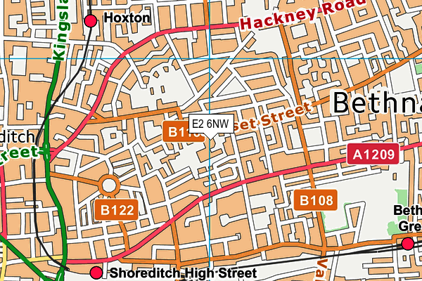 E2 6NW map - OS VectorMap District (Ordnance Survey) E2 6NW map - OS VectorMap District (Ordnance Survey)