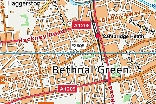 E2 6QR map - OS VectorMap District (Ordnance Survey) E2 6QR map - OS VectorMap District (Ordnance Survey)