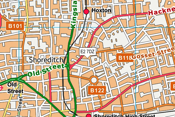 E2 7DZ map - OS VectorMap District (Ordnance Survey) E2 7DZ map - OS VectorMap District (Ordnance Survey)