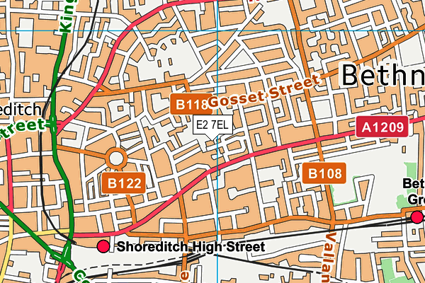 E2 7EL map - OS VectorMap District (Ordnance Survey) E2 7EL map - OS VectorMap District (Ordnance Survey)