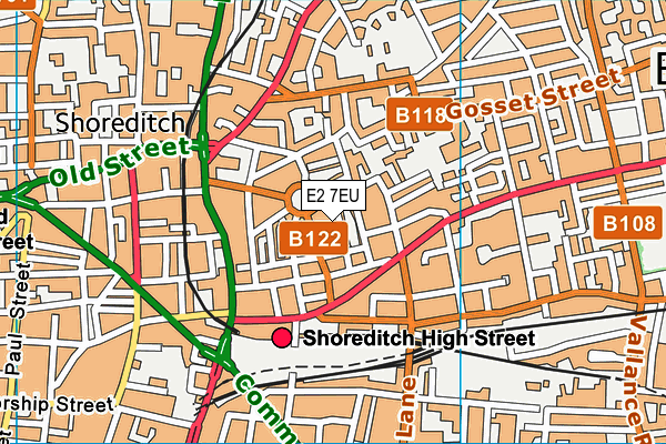 E2 7EU map - OS VectorMap District (Ordnance Survey) E2 7EU map - OS VectorMap District (Ordnance Survey)