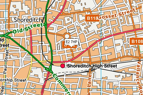 E2 7HP map - OS VectorMap District (Ordnance Survey) E2 7HP map - OS VectorMap District (Ordnance Survey)