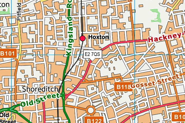 E2 7QS map - OS VectorMap District (Ordnance Survey) E2 7QS map - OS VectorMap District (Ordnance Survey)