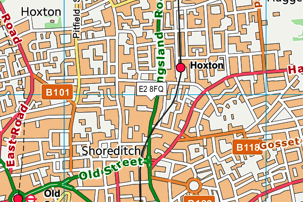 E2 8FQ map - OS VectorMap District (Ordnance Survey) E2 8FQ map - OS VectorMap District (Ordnance Survey)