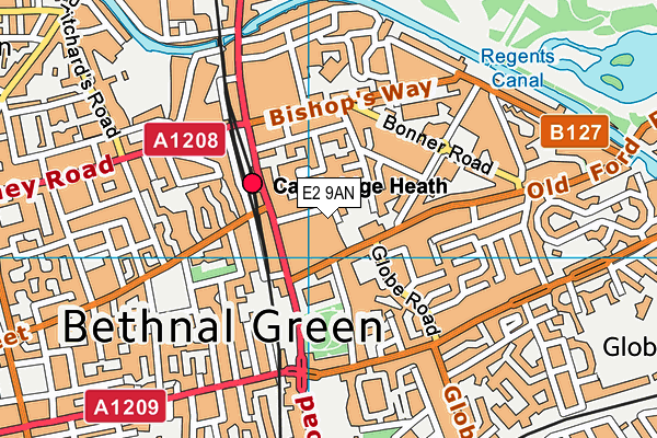 E2 9AN map - OS VectorMap District (Ordnance Survey) E2 9AN map - OS VectorMap District (Ordnance Survey)
