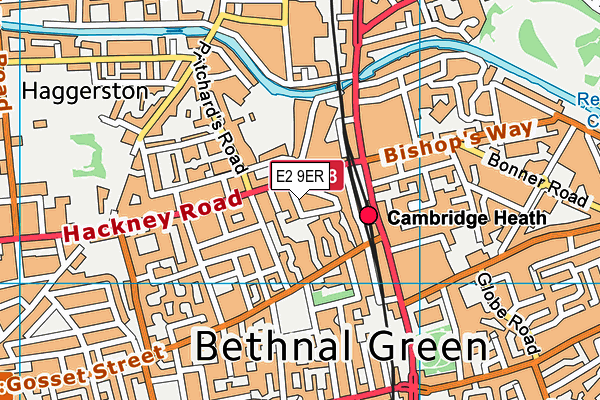 E2 9ER map - OS VectorMap District (Ordnance Survey) E2 9ER map - OS VectorMap District (Ordnance Survey)