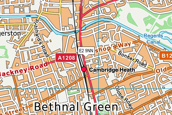 E2 9NN map - OS VectorMap District (Ordnance Survey) E2 9NN map - OS VectorMap District (Ordnance Survey)