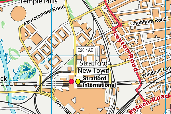 E20 1AE map - OS VectorMap District (Ordnance Survey) E20 1AE map - OS VectorMap District (Ordnance Survey)