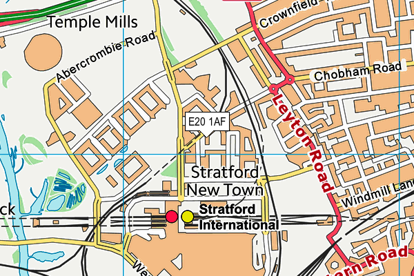 E20 1AF map - OS VectorMap District (Ordnance Survey) E20 1AF map - OS VectorMap District (Ordnance Survey)