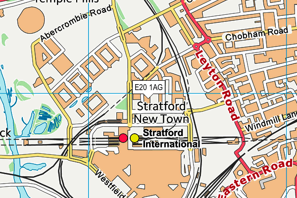 E20 1AG map - OS VectorMap District (Ordnance Survey) E20 1AG map - OS VectorMap District (Ordnance Survey)