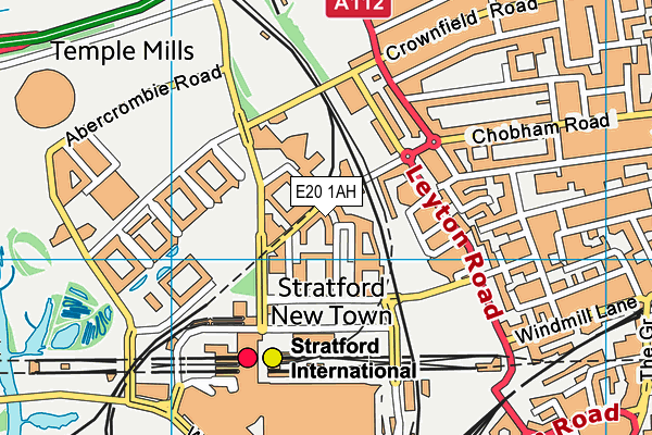 E20 1AH map - OS VectorMap District (Ordnance Survey) E20 1AH map - OS VectorMap District (Ordnance Survey)