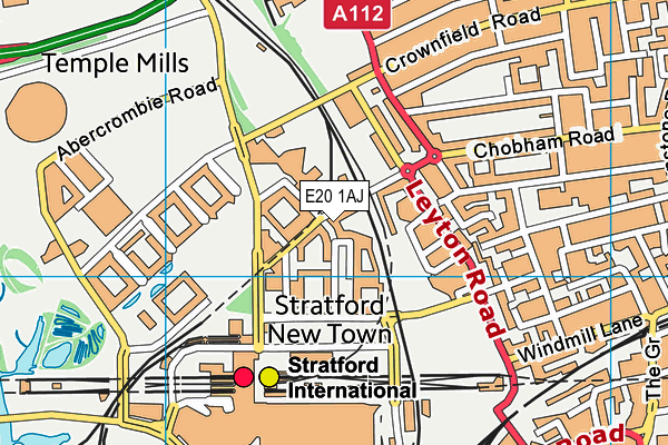 E20 1AJ map - OS VectorMap District (Ordnance Survey) E20 1AJ map - OS VectorMap District (Ordnance Survey)
