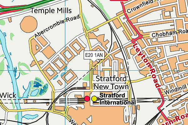 E20 1AN map - OS VectorMap District (Ordnance Survey) E20 1AN map - OS VectorMap District (Ordnance Survey)