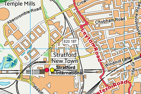 E20 1BT map - OS VectorMap District (Ordnance Survey) E20 1BT map - OS VectorMap District (Ordnance Survey)