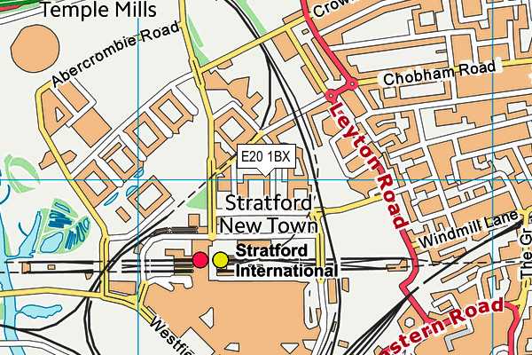 E20 1BX map - OS VectorMap District (Ordnance Survey) E20 1BX map - OS VectorMap District (Ordnance Survey)
