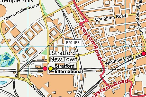 E20 1BZ map - OS VectorMap District (Ordnance Survey) E20 1BZ map - OS VectorMap District (Ordnance Survey)