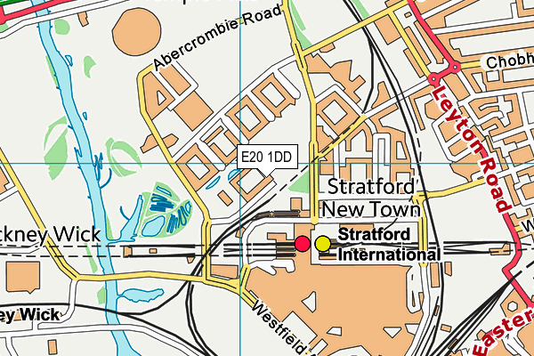 E20 1DD map - OS VectorMap District (Ordnance Survey) E20 1DD map - OS VectorMap District (Ordnance Survey)