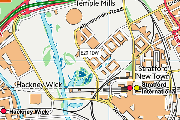 E20 1DW map - OS VectorMap District (Ordnance Survey) E20 1DW map - OS VectorMap District (Ordnance Survey)