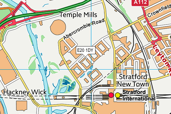 E20 1DY map - OS VectorMap District (Ordnance Survey) E20 1DY map - OS VectorMap District (Ordnance Survey)