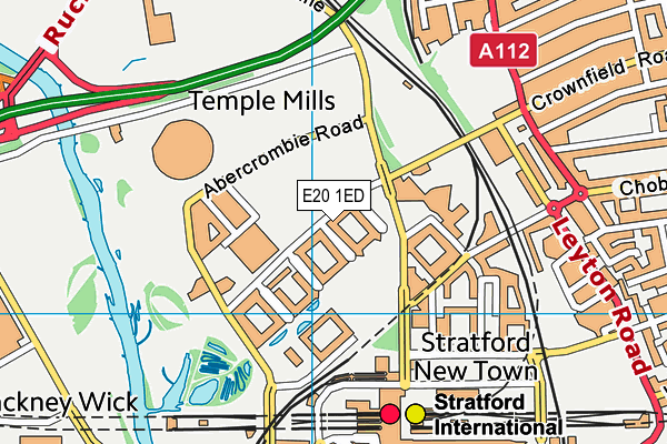 E20 1ED map - OS VectorMap District (Ordnance Survey) E20 1ED map - OS VectorMap District (Ordnance Survey)