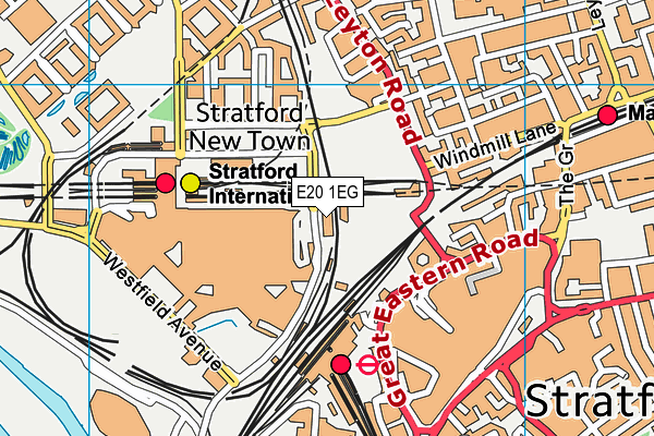 E20 1EG map - OS VectorMap District (Ordnance Survey) E20 1EG map - OS VectorMap District (Ordnance Survey)