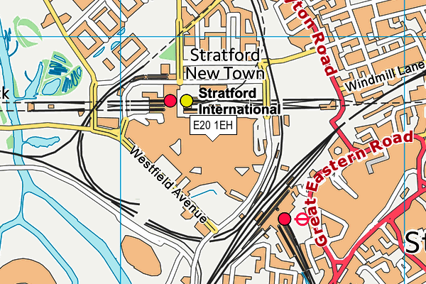 E20 1EH map - OS VectorMap District (Ordnance Survey) E20 1EH map - OS VectorMap District (Ordnance Survey)