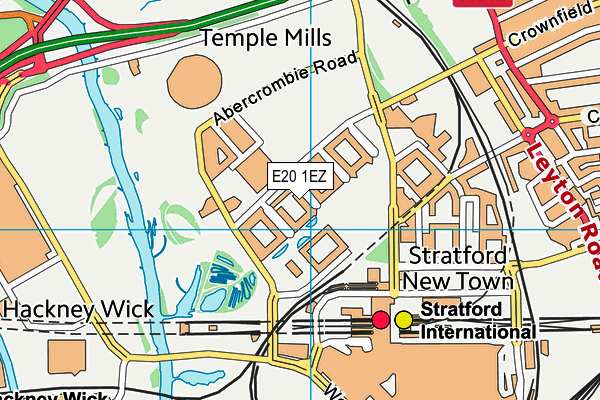 E20 1EZ map - OS VectorMap District (Ordnance Survey) E20 1EZ map - OS VectorMap District (Ordnance Survey)