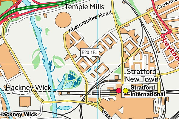 E20 1FJ map - OS VectorMap District (Ordnance Survey) E20 1FJ map - OS VectorMap District (Ordnance Survey)