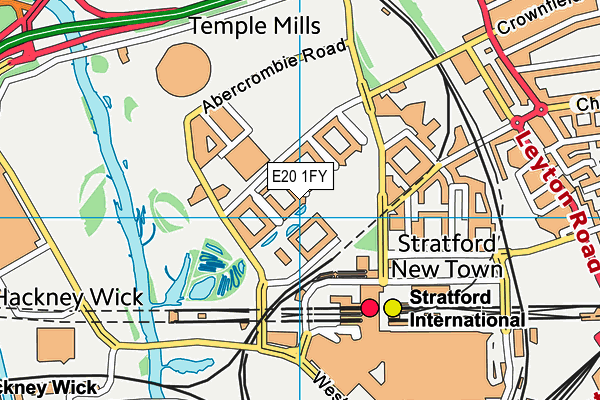 E20 1FY map - OS VectorMap District (Ordnance Survey) E20 1FY map - OS VectorMap District (Ordnance Survey)