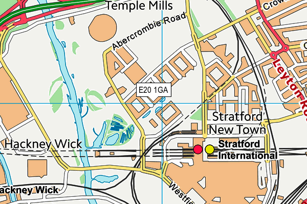 E20 1GA map - OS VectorMap District (Ordnance Survey) E20 1GA map - OS VectorMap District (Ordnance Survey)