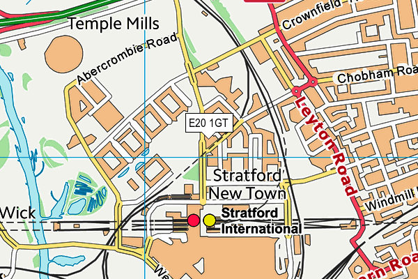 E20 1GT map - OS VectorMap District (Ordnance Survey) E20 1GT map - OS VectorMap District (Ordnance Survey)