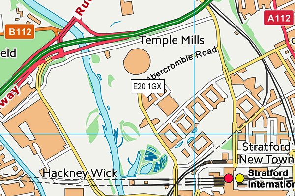 E20 1GX map - OS VectorMap District (Ordnance Survey) E20 1GX map - OS VectorMap District (Ordnance Survey)