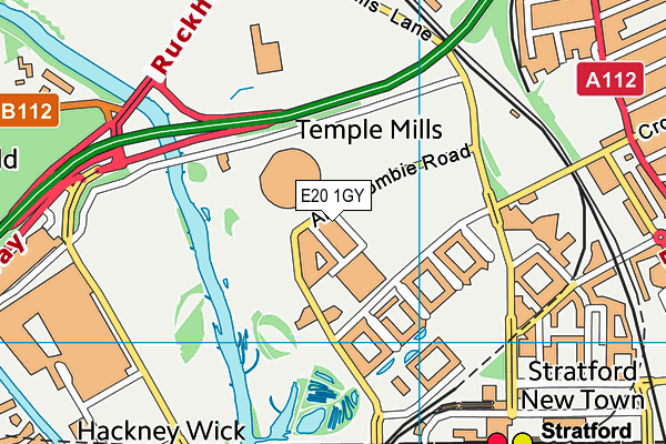 E20 1GY map - OS VectorMap District (Ordnance Survey) E20 1GY map - OS VectorMap District (Ordnance Survey)