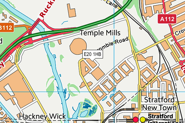E20 1HB map - OS VectorMap District (Ordnance Survey) E20 1HB map - OS VectorMap District (Ordnance Survey)