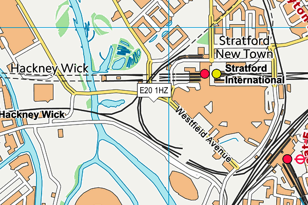 E20 1HZ map - OS VectorMap District (Ordnance Survey) E20 1HZ map - OS VectorMap District (Ordnance Survey)