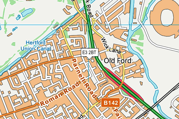 E3 2BT map - OS VectorMap District (Ordnance Survey) E3 2BT map - OS VectorMap District (Ordnance Survey)