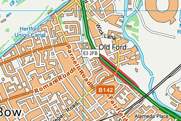 E3 2FB map - OS VectorMap District (Ordnance Survey) E3 2FB map - OS VectorMap District (Ordnance Survey)