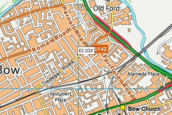 E3 2GX map - OS VectorMap District (Ordnance Survey) E3 2GX map - OS VectorMap District (Ordnance Survey)