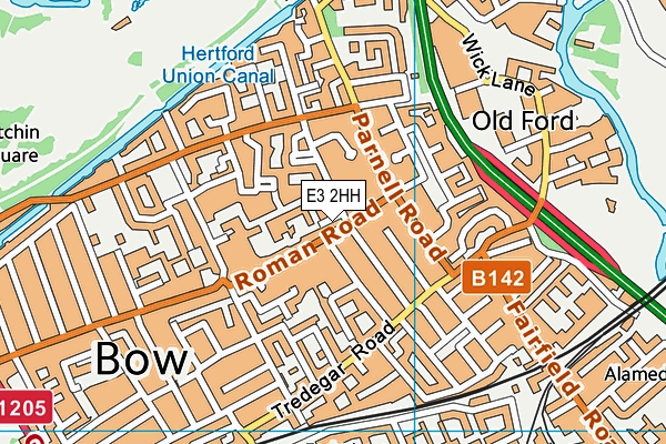 E3 2HH map - OS VectorMap District (Ordnance Survey) E3 2HH map - OS VectorMap District (Ordnance Survey)