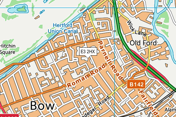E3 2HX map - OS VectorMap District (Ordnance Survey) E3 2HX map - OS VectorMap District (Ordnance Survey)