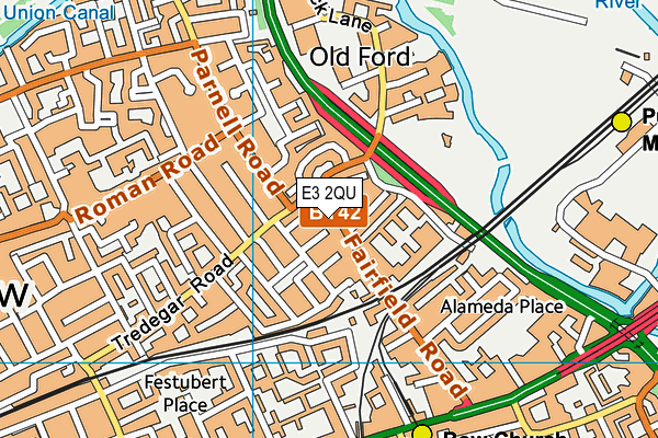 E3 2QU map - OS VectorMap District (Ordnance Survey) E3 2QU map - OS VectorMap District (Ordnance Survey)